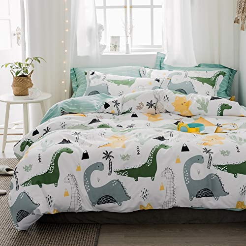 100% Cotton Bedding for Kids Boys Girls Teens Queen Cartoon Long-Necked Dragon Cactus Pattern Print on White 1 Full Comforter Cover 2 Pillow Shams BlueBlue Jurassic Dinosaur Duvet Cover Set 100% Cotton Bedding for Kids Boys Girls Teens Queen Cartoon Long-Necked Dragon Cactus Pattern Print on White 1 Full Comforter Cover 2 Pillow Shams BlueBlue Jurassic Dinosaur Duvet Cover Set